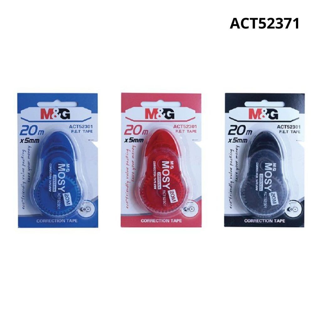 

Correction Tape M&G 20m x 5mm l #ACT52371 Tip Ex Kertas Tipex Pita Mossy - Satuan - SHAGB