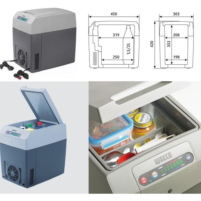 kulkas warmer mobil portable mini kecil waeco tc21fl cooler box