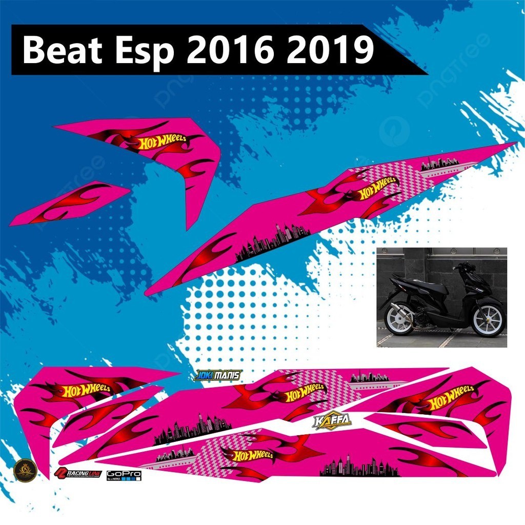 cod striping variasi beat esp beat new stiker list api variasi beat esp List Pink setiker