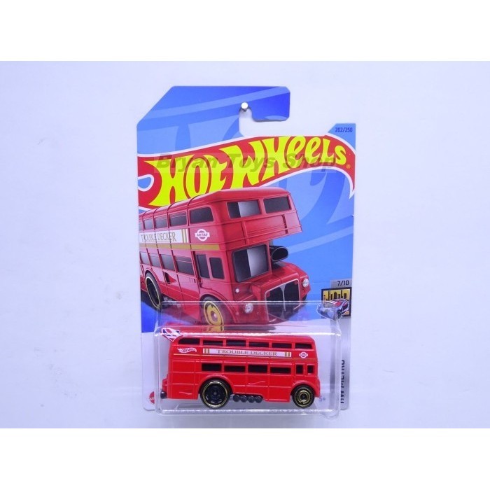 Hot Wheels Trouble Decker Merah London Bus -OCS45