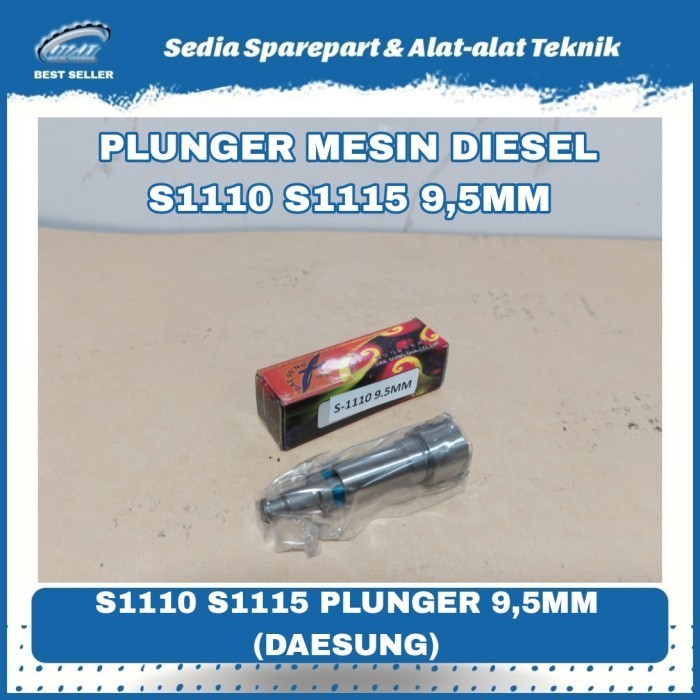 PLUNJER MESIN DIESEL S1110 S1115 PLUNGER 9,5MM MERK DAESUNG