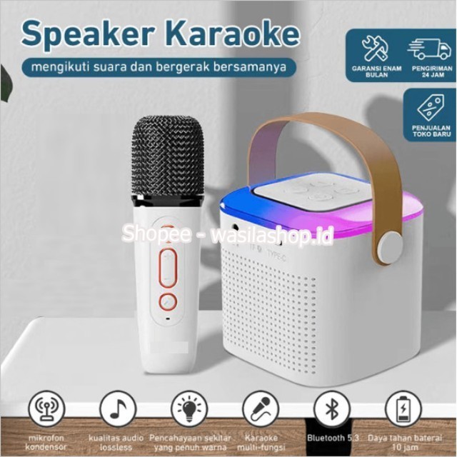 Speaker Karaoke Premium Speaker Bluetooth Karaoke 1Mic ORIGINAL