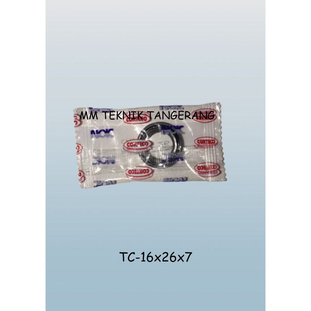 Oil seal TC 16x26x7 merk NOK 16 x 26 x 7  karet oli sil shock breaker 16 26 7