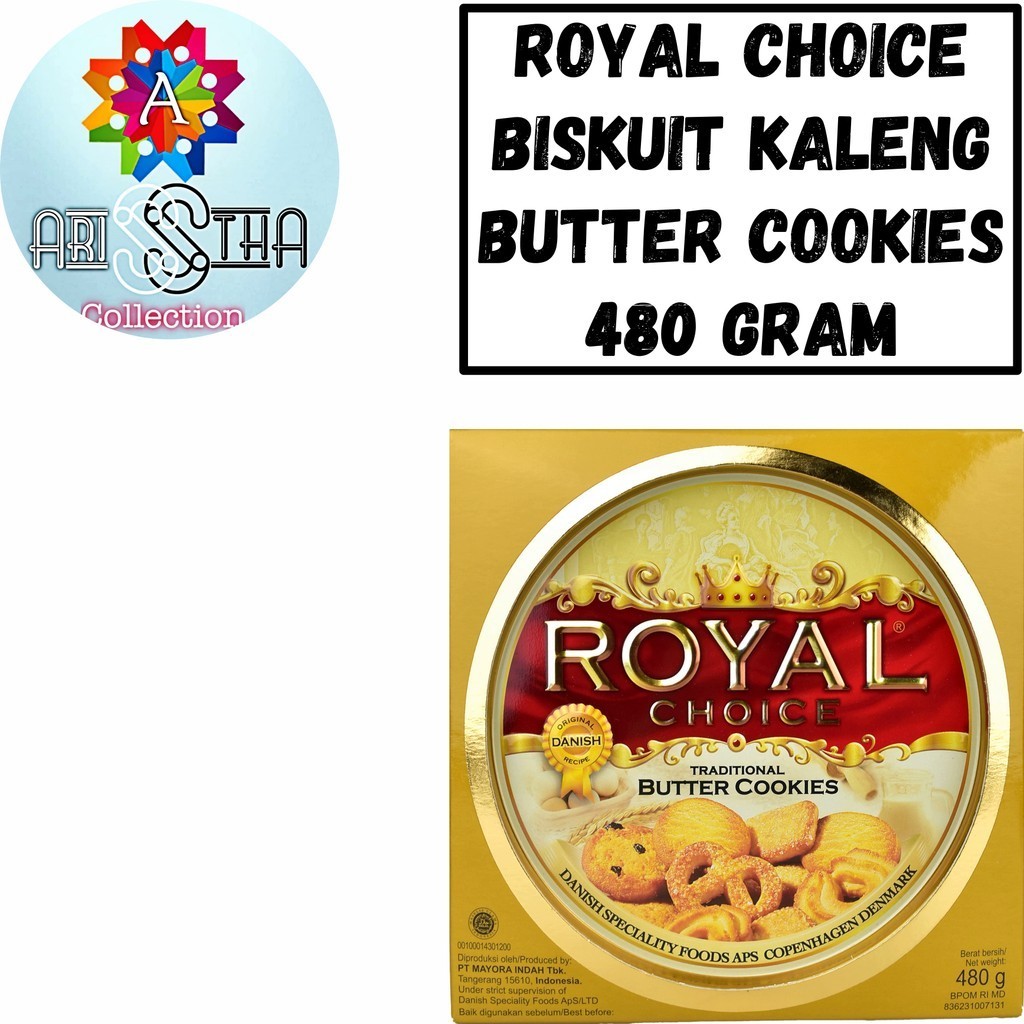 

Royal Choice Butter Cookies Biskuit Kaleng 480 Gram