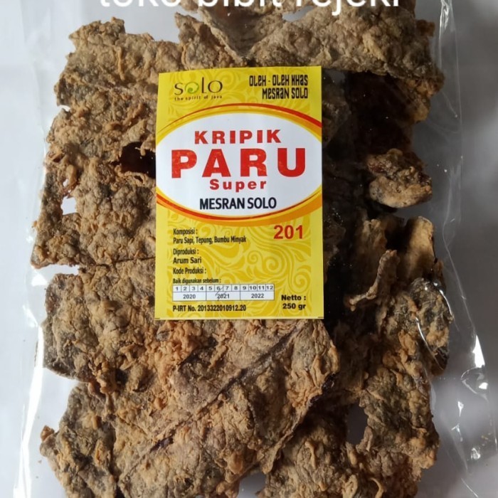 

Sale KERIPIK PARU SUPER MESRAN SOLO 250 gram