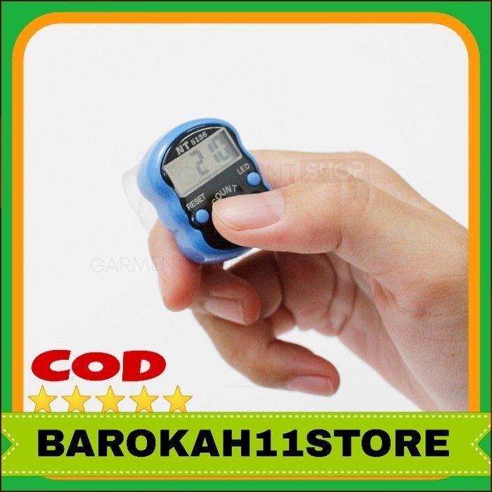 Tasbih Digital LED Alat Hitung Dzikir Elektronik Counter Model Bulat