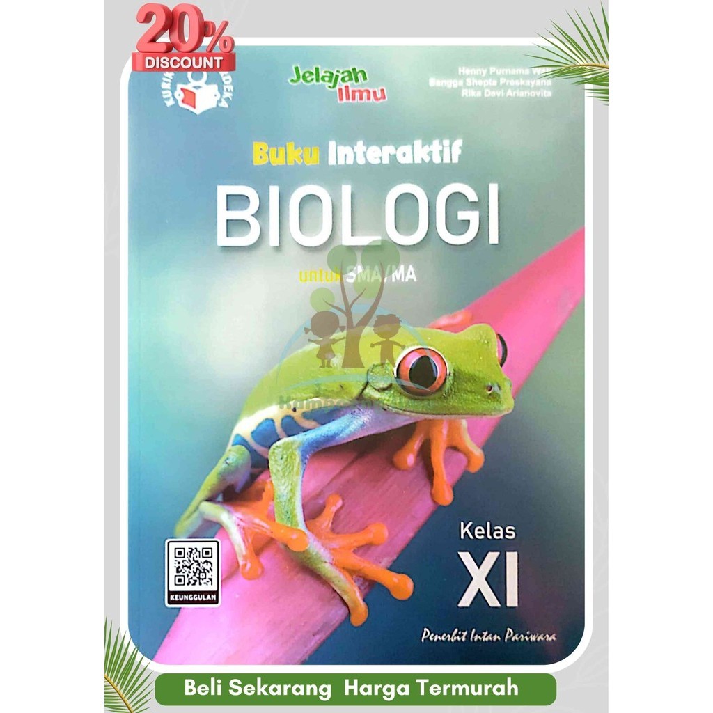 Buku Interaktif BIOLOGI SMA/MA Kelas 11/XI Kurikulum Merdeka Intan pariwara Tahun 2024 terbaru