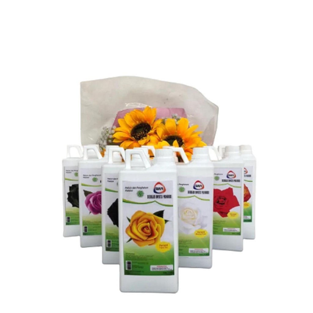 Brm pewangi pakaian laundry 1 liter pelicin setrika pakaian laundry wangi tahan lama