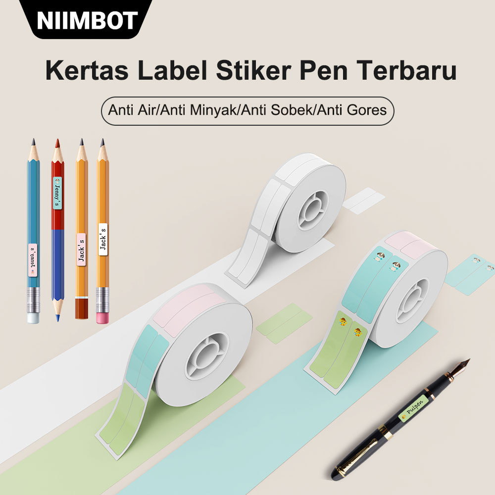 

NIIMBOT D11/D110/D101 Stiker Label Pensil untuk Klasifikasi Pensil dan Penanda Nama