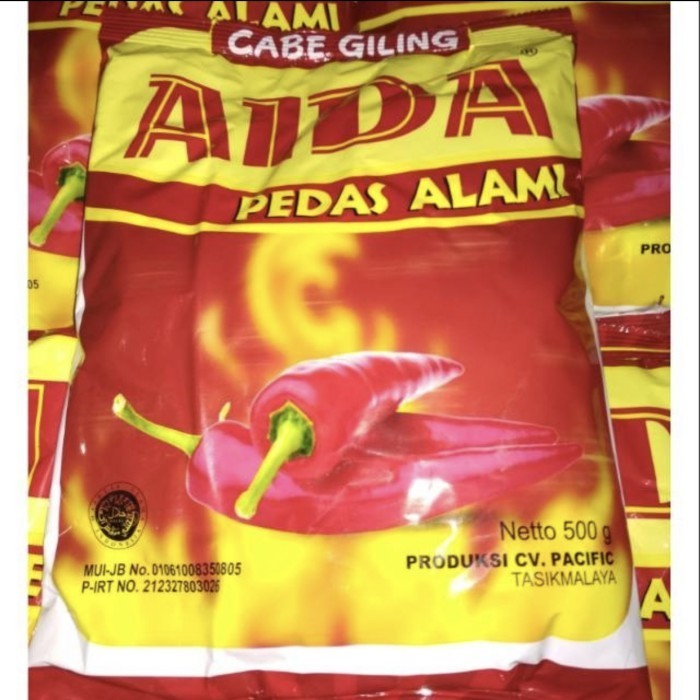 

Bubuk Cabe Giling Aida 500 gr / Bumbu Cabai AIDA Pedas Alami Serbaguna