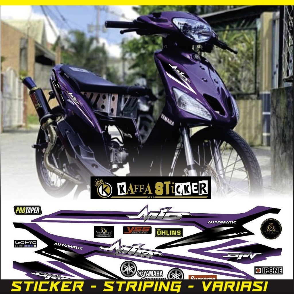 VARIASI striping mio sporty Sticker Stiker Striping Lis Variasi Motor Mio SMILE OLD VARIASI LIS