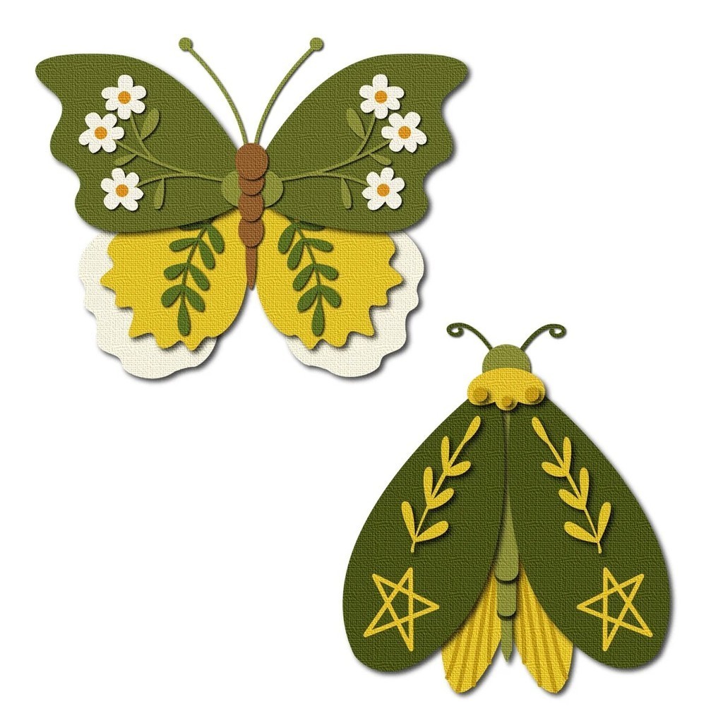 

Insect flower Craft Paper Dies Cut Diy Handmade Mold Scrapbook for Card Making Stencils New Embossing Dies 2024