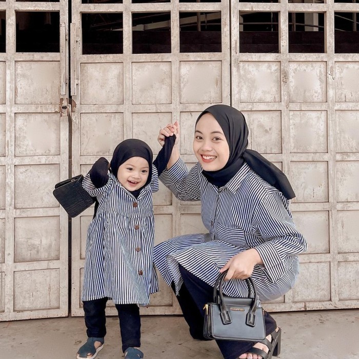 ✨BEST✨ -baju couple ibu dan anak perempuan|baju kembaran|dress anak|dress bayi - merah dewasa, S