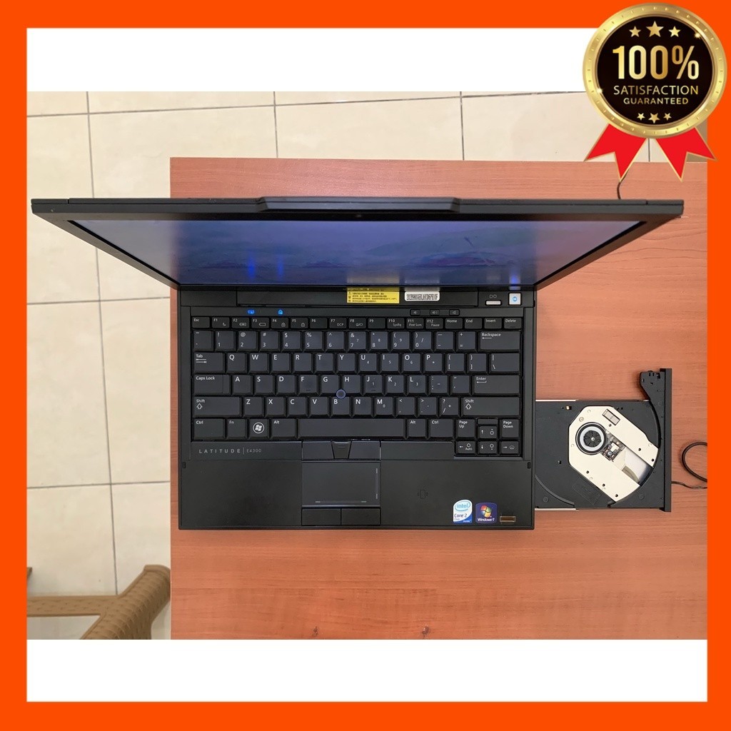 Laptop-Murah-Dell E4300-Core 2 Duo-Ram 2GB-HDD160GB-Kamera-DVD-Design-Gaming-Win7-Siap Pakai