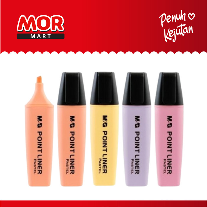 

M&G Highlighter Pastel 4 Color 1 Set AHM21580 Spidol Warna Pastel