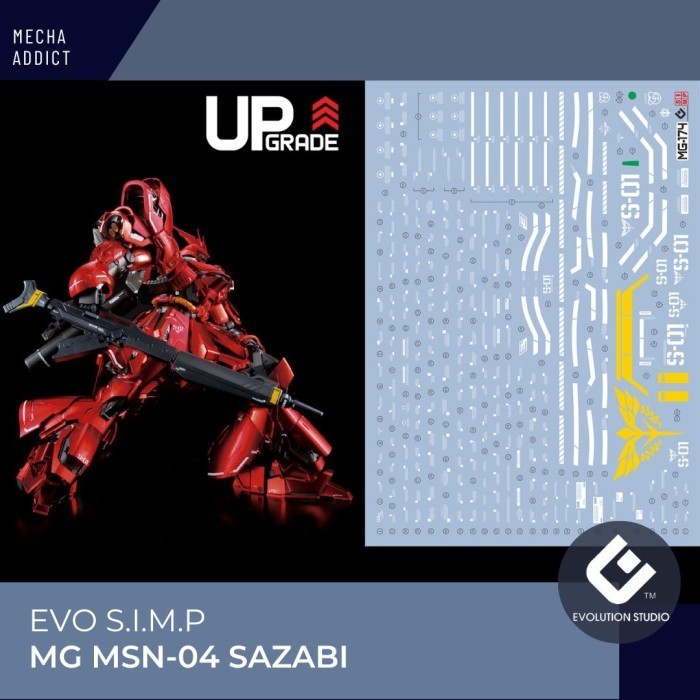 Water Slide Decal MG MSN-04 Sazabi by EVO SIMP
