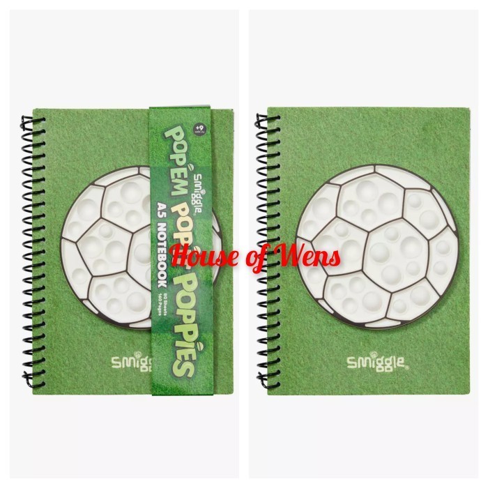 

SMIGGLE POPEM POPIT POPPIES A5 NOTEBOOK ORIGINAL - BUKU CATATAN