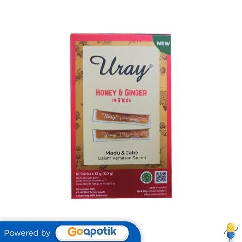 

Uray Honey & Ginger In Sticks Box 10 Sticks