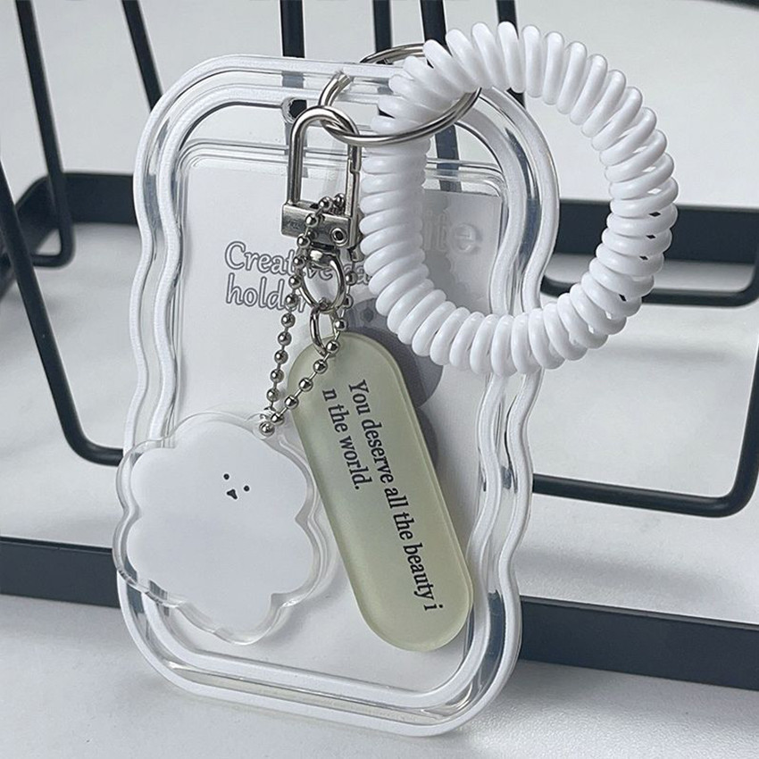 

HJK ID Card Holder Name Tag Keychain Tempat Photocard Kpop Gantungan Kunci 3 Inch