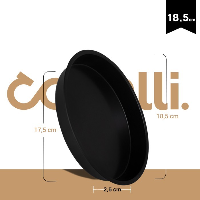 ATMA Loyang Pizza Teflon Pizza Pan Bulat Loyang Kue Kering Anti Lengket - 18,5 cm