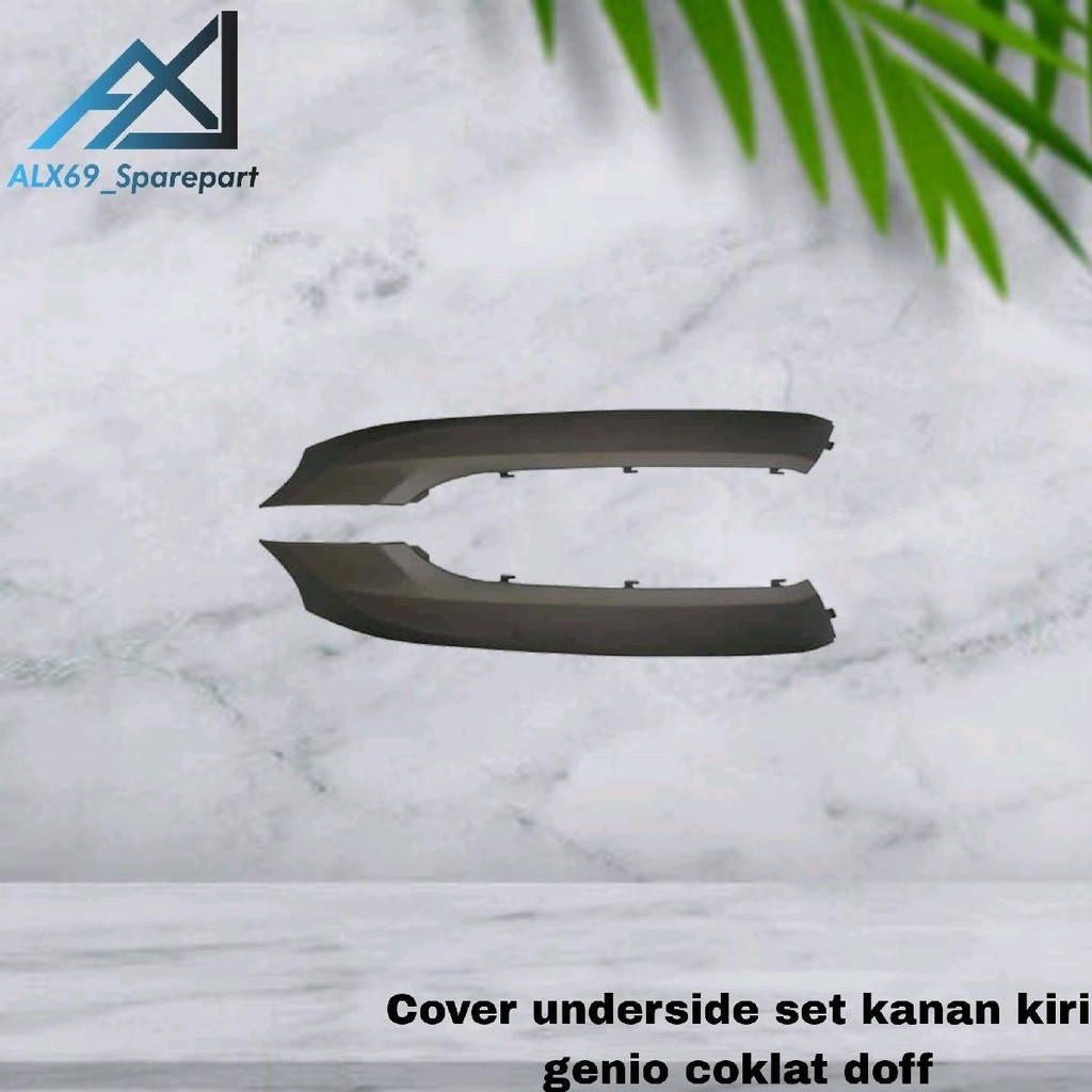 cover underside sirip dek bawah set kanan kiri genio k0j matte Brown coklat doff
