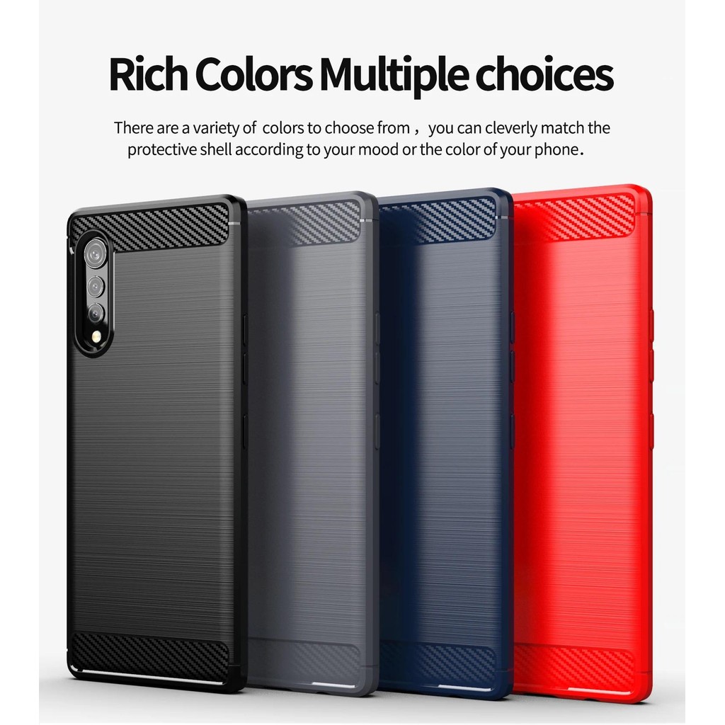 New Phone case LG Velvet lgvelvet lg velvet Back cover Soft Carbon Fiber Texture TPU Case HardPhone 