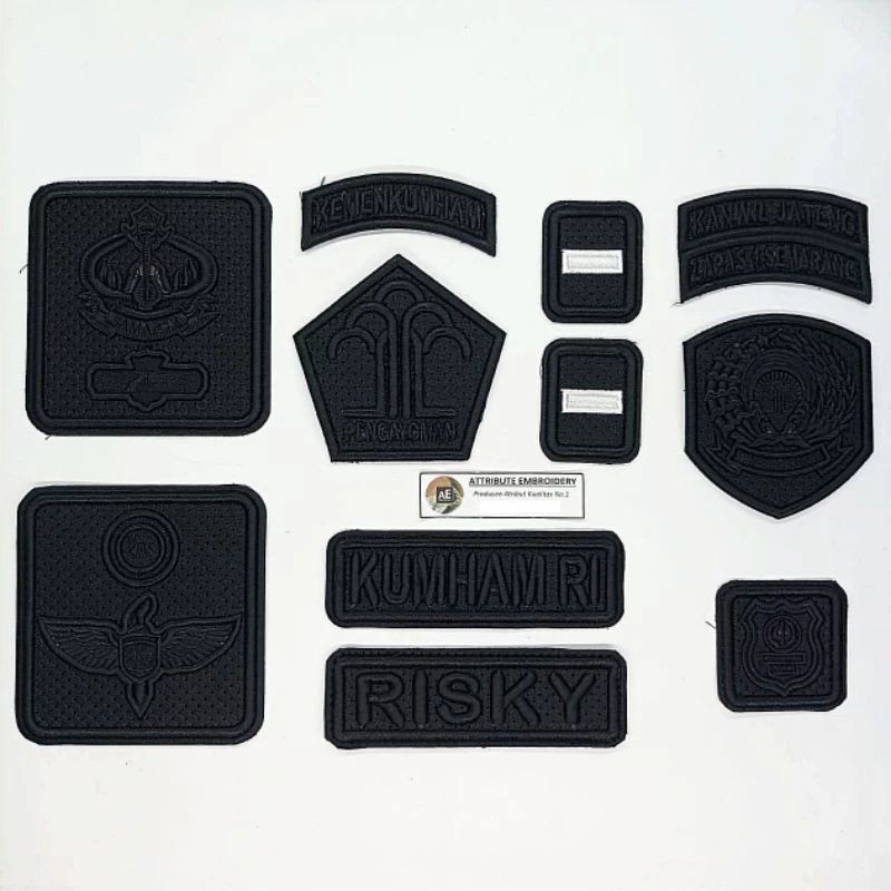 Bordir PDL POLSUSPAS MODEL TERBARU BORDIR TIMBUL KEMENKUMHAM