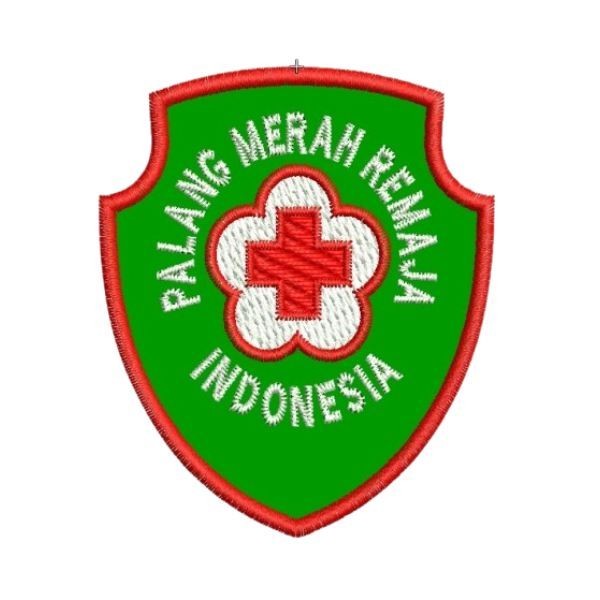 Bordir (BISA COD) 1 Set Atribut Badge Logo PMI PMR Bordir Bed Bet Patch Mula Madya Wira Korps Sukare
