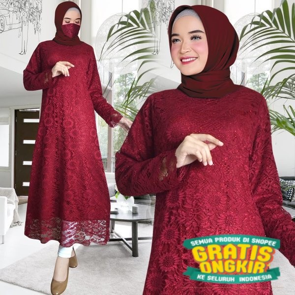BBL / atasan tunik brokat modern atasan kebaya wanita muslim murah/ Model Terbaru anak remaja