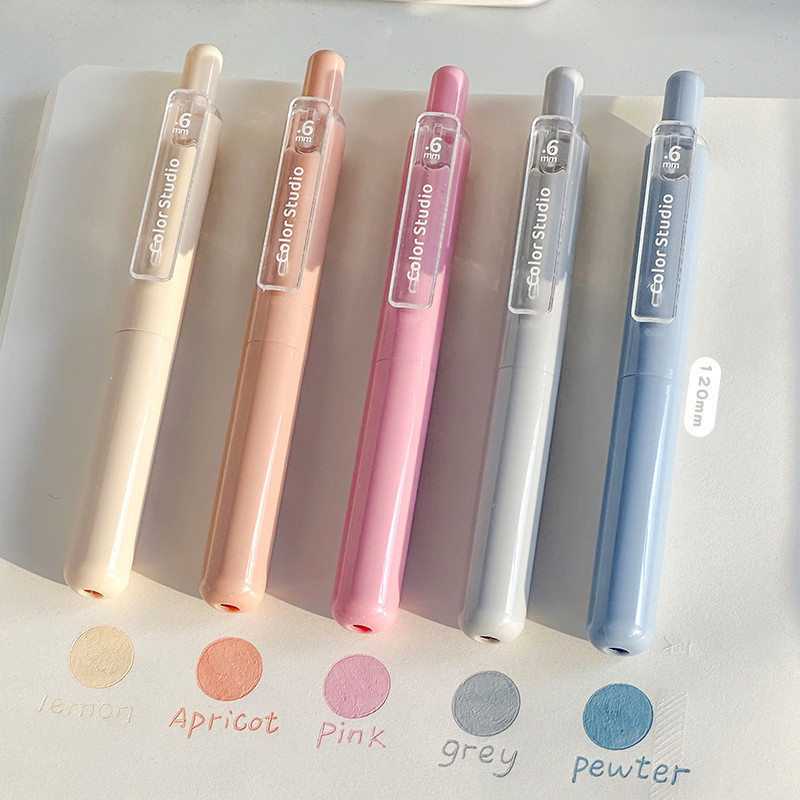 

SURABAYA Winzige Set 5 pulpen gel warna warni 0.5mm pena Stabilo Pastel 1 Set Highlighter lucu aesthetic Morandi Gel Pen / Pulpen Warna / Pulpen Gel Set Journal Marker Pen Alat Tulis
