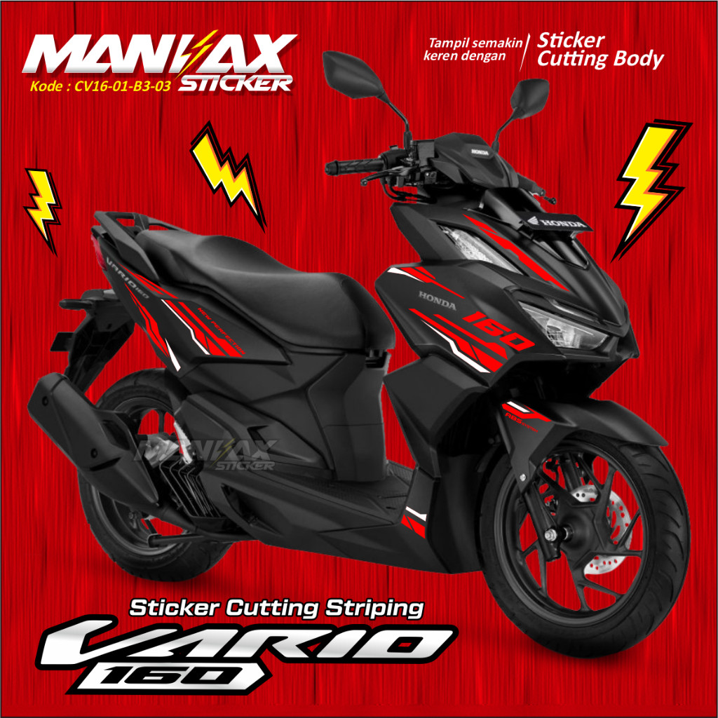 STICKER CUTTING VARIO 160 NEW STRIPING VARIO 160 - CUTTING STICKER - FOR VARIO 160