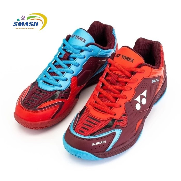 Sepatu Badminton Yonex Tru Cushion Dual Red Aqua