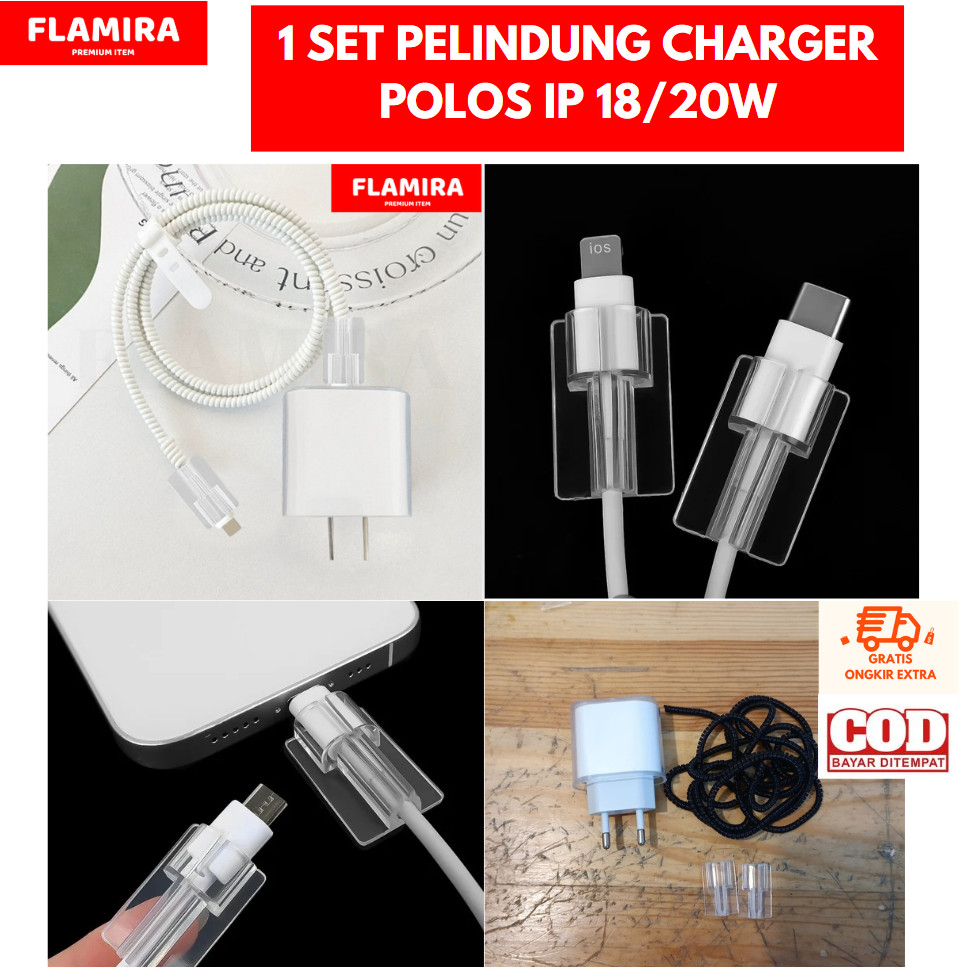 1 SET Pelindung Kabel Pelindung Batok IP 1 Set Kartun Pengisi Daya Penutup Pelindung Kabel