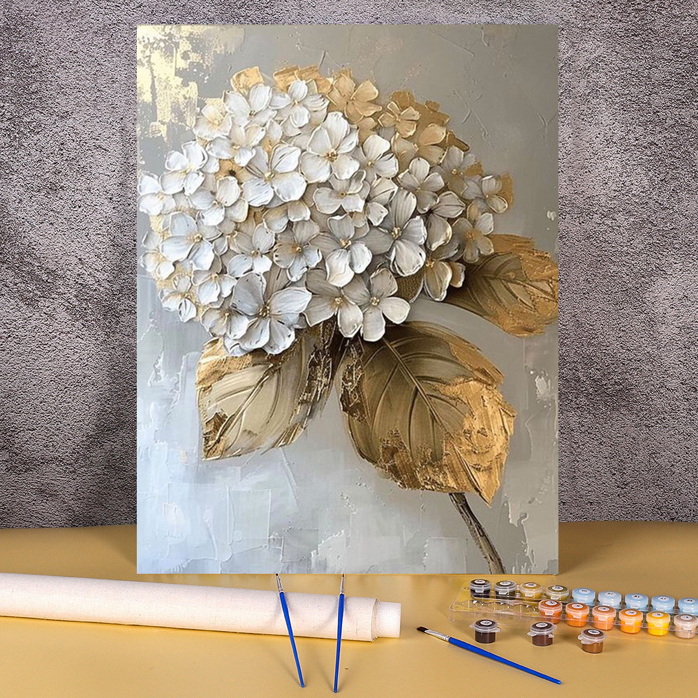 

Modern Paint By Numbers Hydrangea Coloring By Numbers On Canvas Figure Paint With Numbers Handicraft For Adults Decor Room Wall