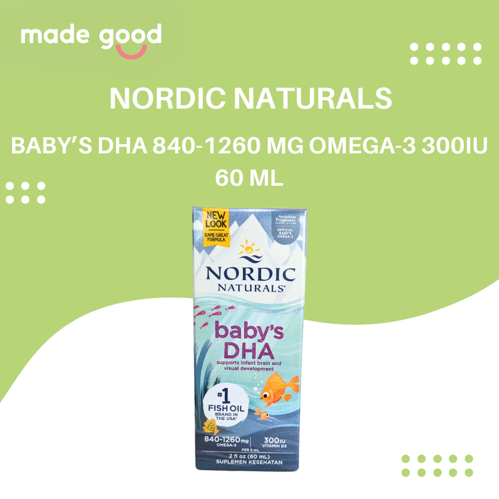 Nordic Naturals Baby's DHA Suplemen Kesehatan - 60ml