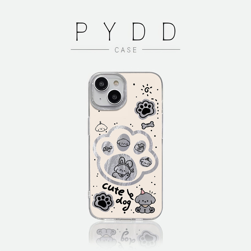 PYDD CASE Perak IMD hard case premium estetik aesthetic Anak anjing di dalam bingkai bekas jejak cak