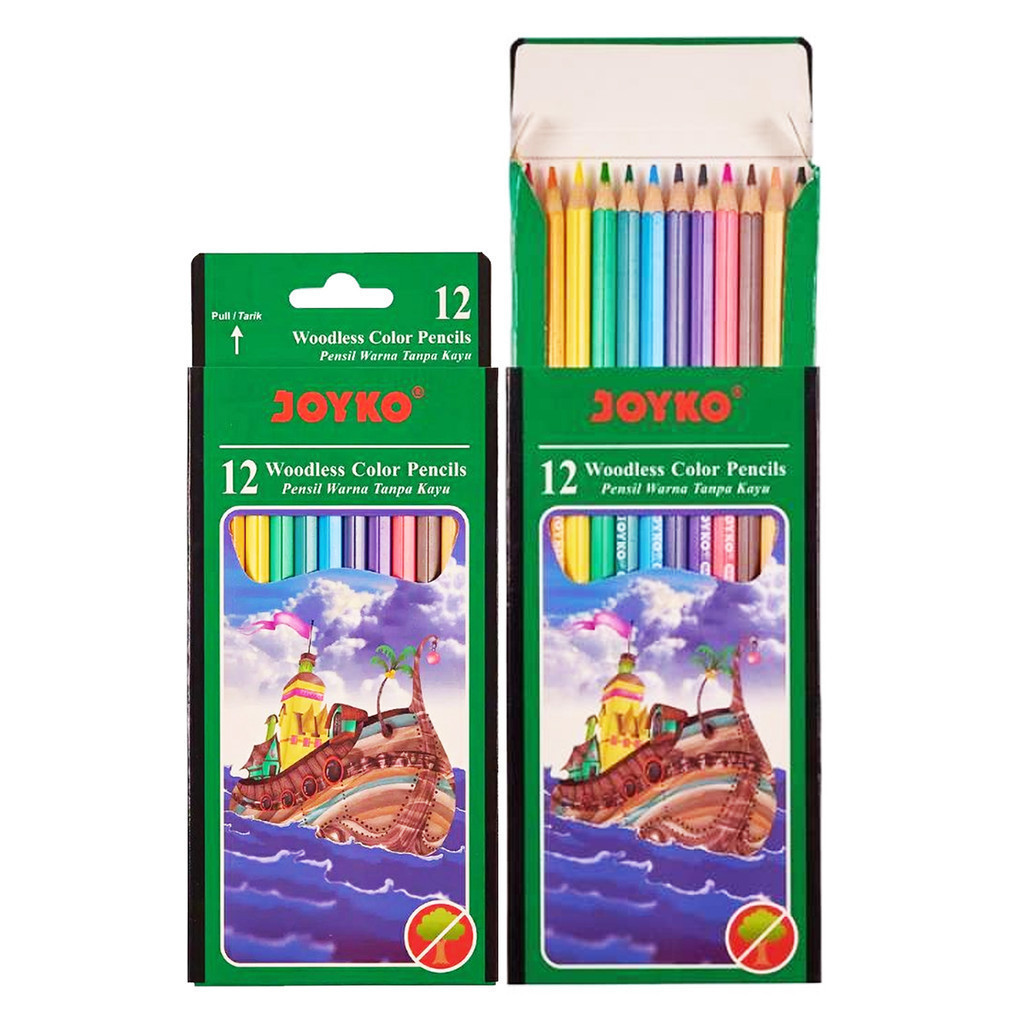 

Joyko CP 103 Panjang Isi 12 Pcs Warna Pincil Pensil Warna