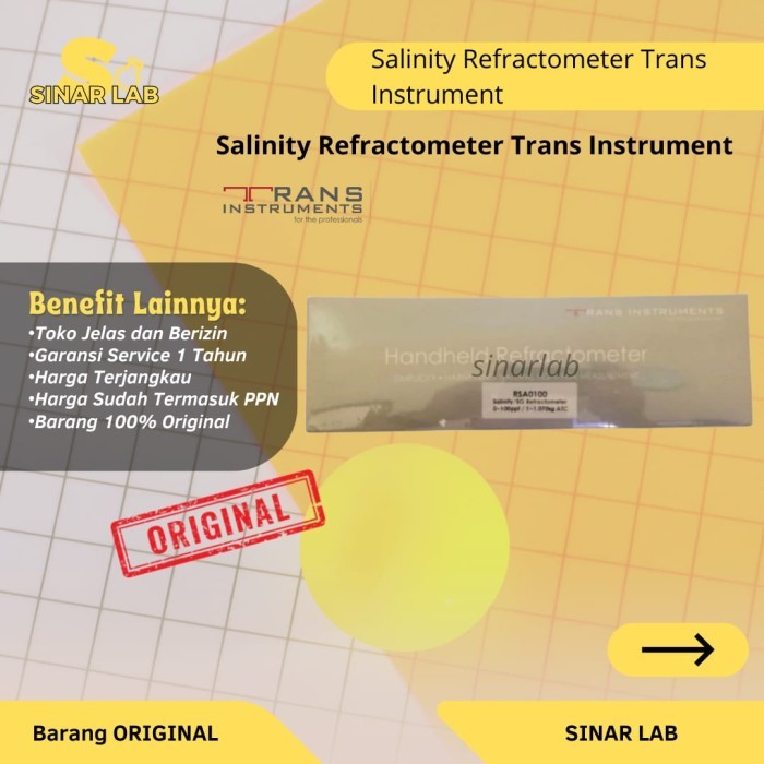 Salinity Refractometer Trans Instrument