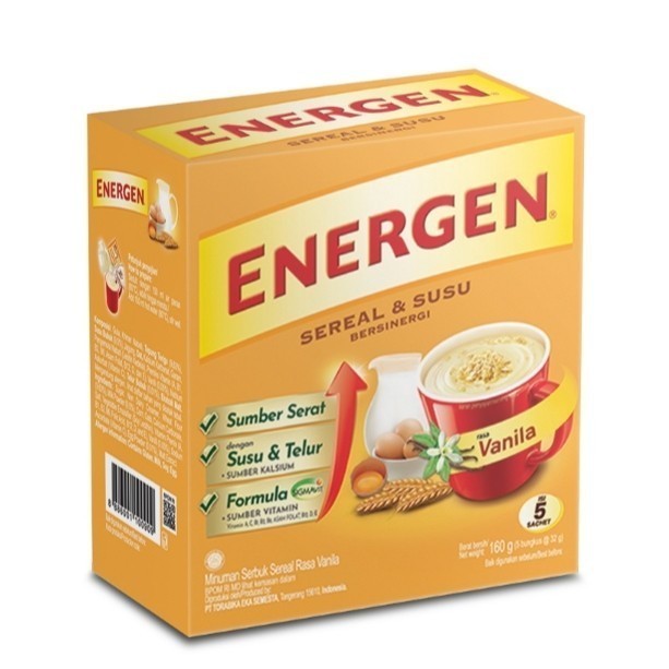 

(KEDAI) Energen minuman sereal vanila 5x 30 gr