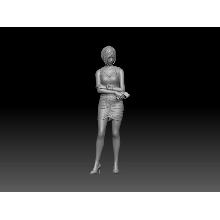 Figure Resin ada wong Skala 64 Miniatur Pajangan Diorama Diecast