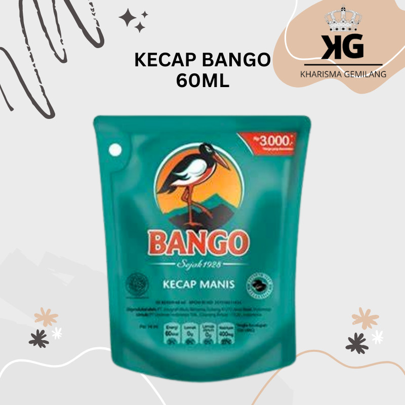 KECAP - KECAP BANGO 60ml Kedelai Manis Sachet Refil Mini Kecil