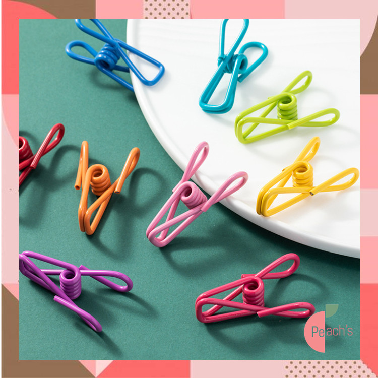 

PEACHs - H6148 Stainless Steel Utility Clips / Klip Multifungsi Isi 10 PCS / Jepitan Warna-Warni Stainless Steel / Stainless Clip Jemuran
