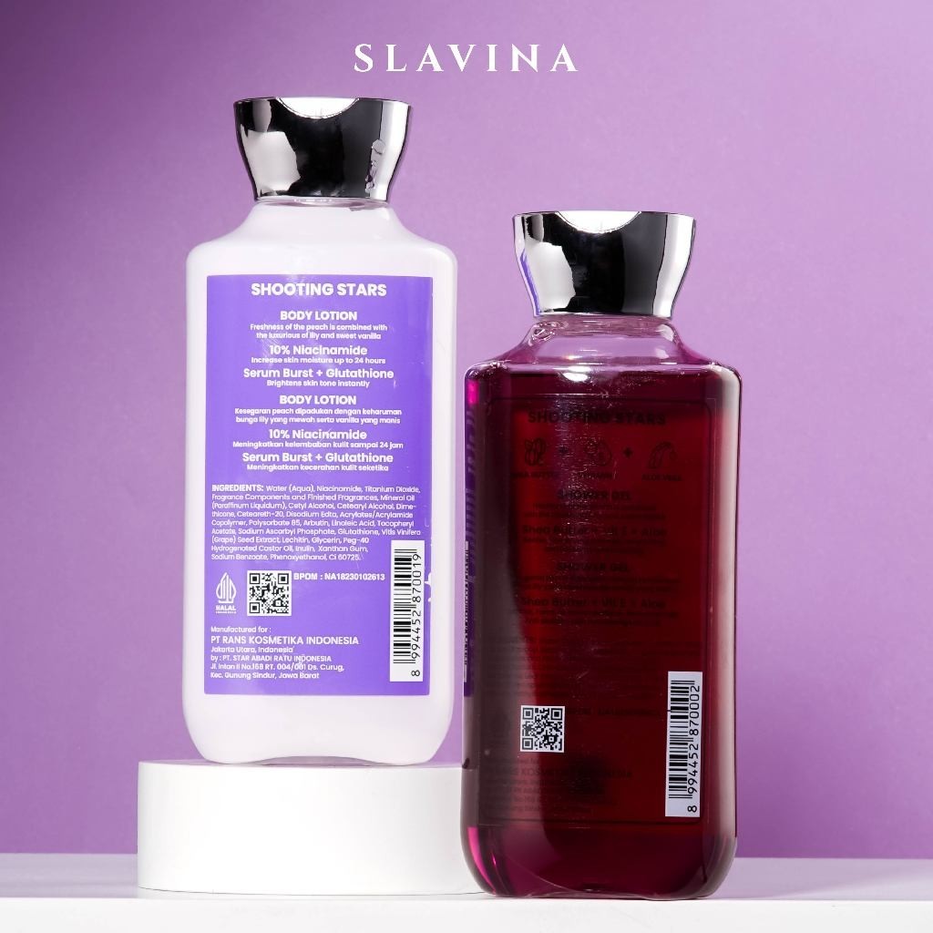 SLAVINA Shooting Stars Sabun Mandi by Nagita Slavina Shower Gel Body Wash Cair Wangi 350ml