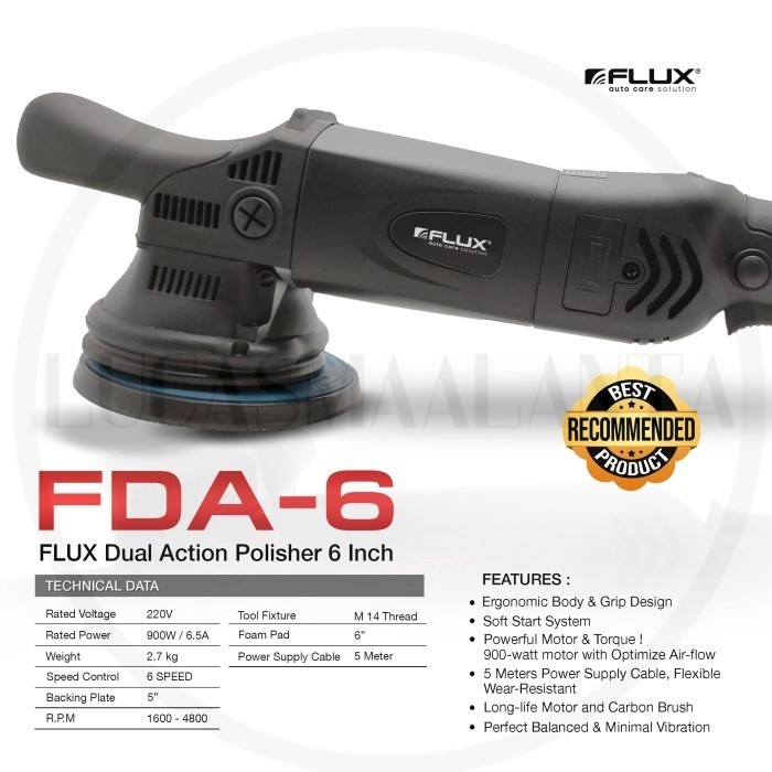 Mesin Poles Dual Action - Mesin DA FLUX 6inch Terbaik Di Kelasnya