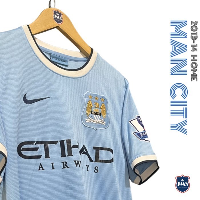 2013-14 MAN CITY HOME SHIRT AGUERO #16
