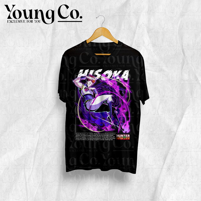 HxH Hisoka Black T-shirt by Young CO.