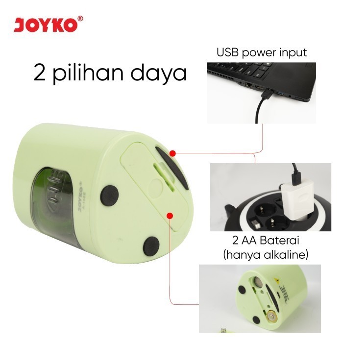 

PROMO!! -Sharpener Rautan Pensil Elektrik A158E - Serutan Electric JOYKO A-158E