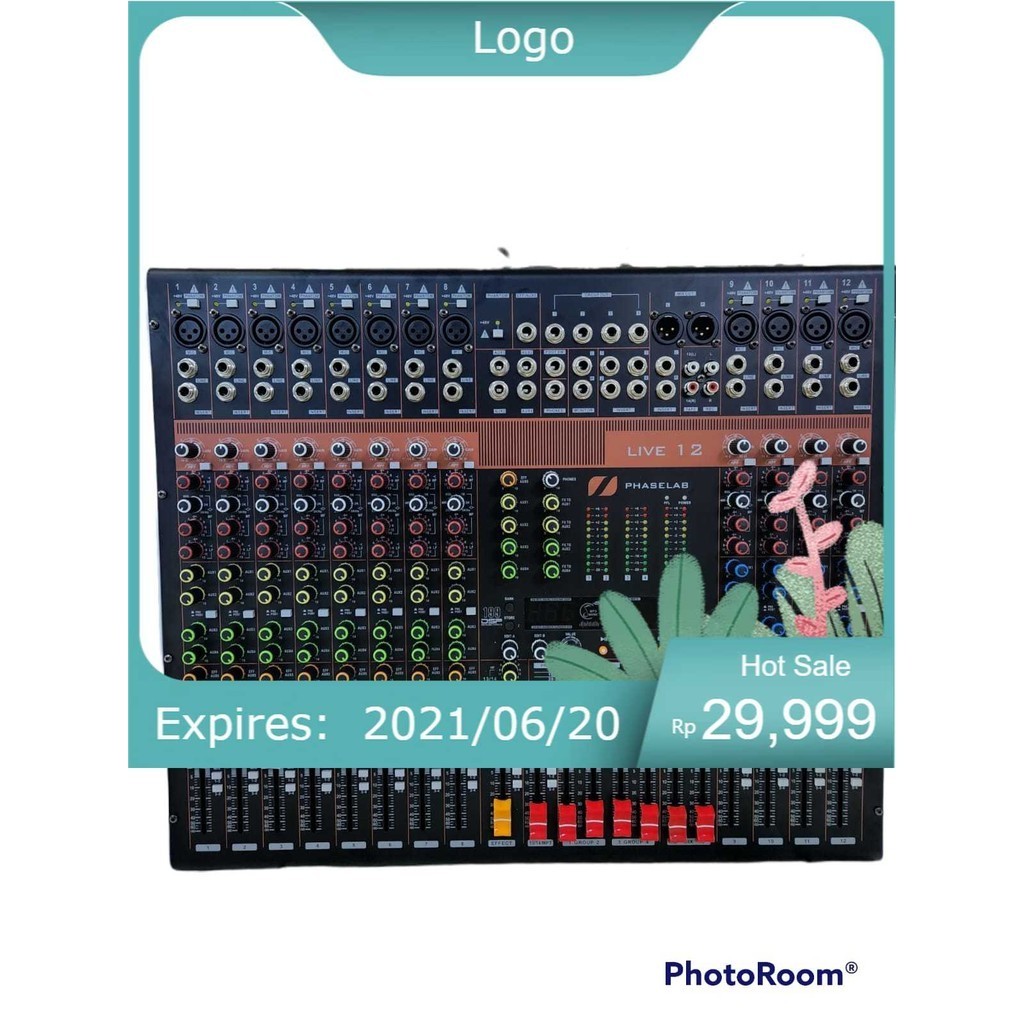 Promo Mixer audio 12 channel PHASELAB LIVE 12