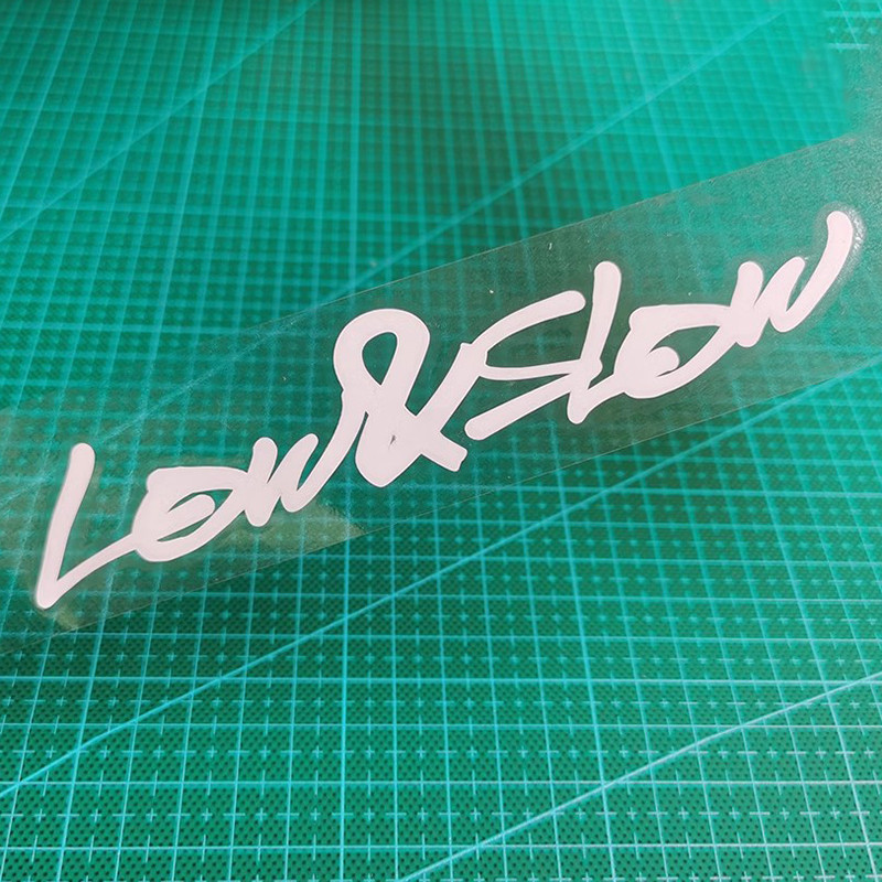 Stiker Low & slow Reflective Car Sticker low Posture Modified Car Latte Sticker Attitude low Lying l