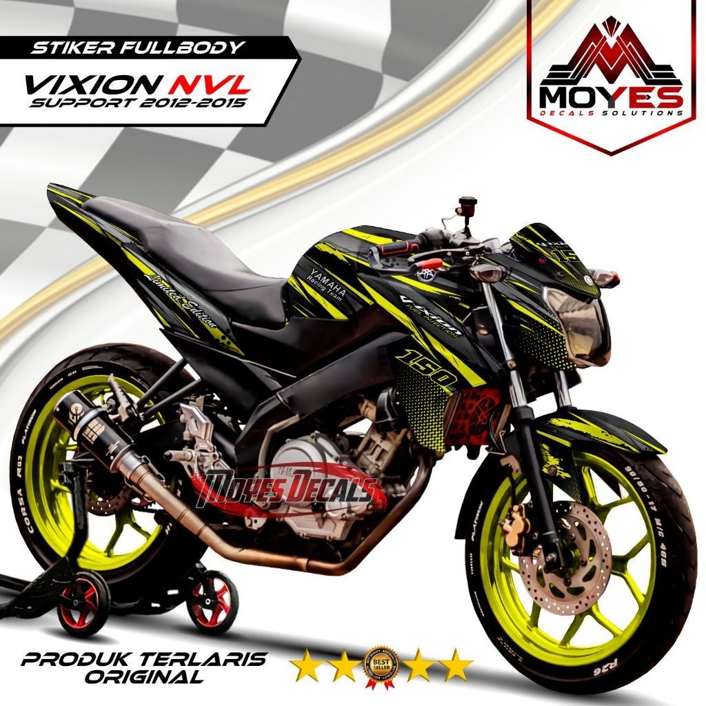 Decal Vixion NVL Fullbody Stiker Variasi Vixion Lightning Fullbody Dekal Vixion 2012 2013 2014 2015 